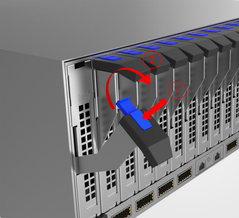 > PCI-E BOX扳手开启方式。