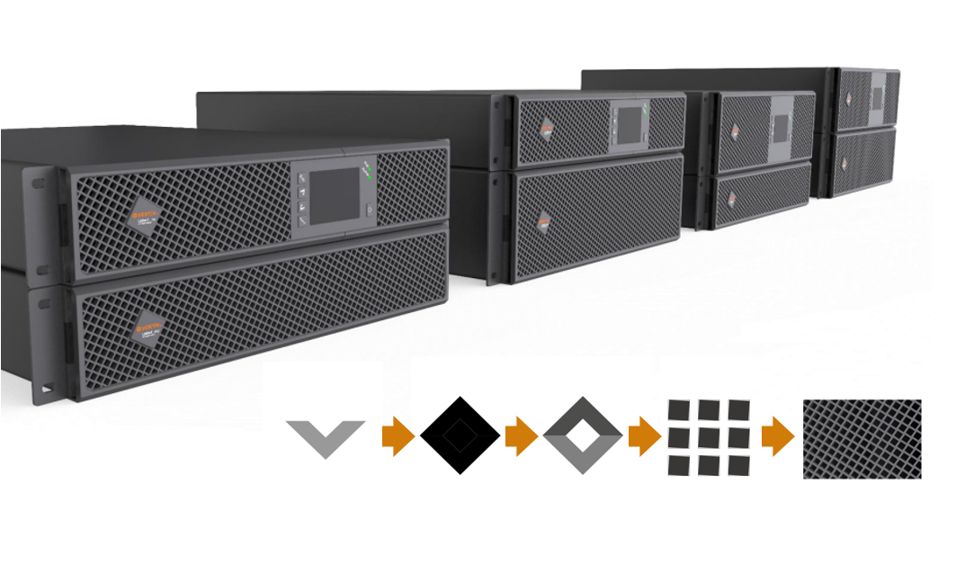 > PI language feature extension detail -- mesh rotation Angle. The front panel plastic mold, plastic surface color rot, body sheet metal spraying; logo and model are processed by hot silver process.