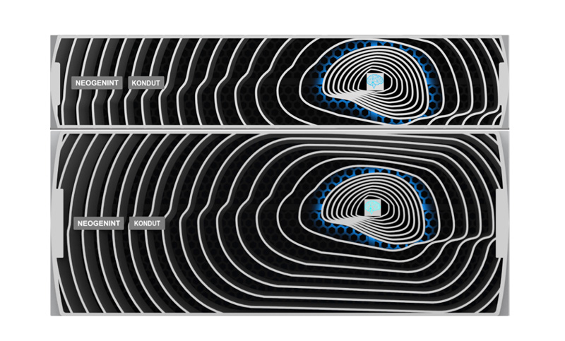 > The design inspiration comes from the activity process of brain waves. The design center is the silhouette of the brain, and the modeling feature is the divergence of ripples.