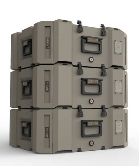 Individual Soldier Carries Communication Box
