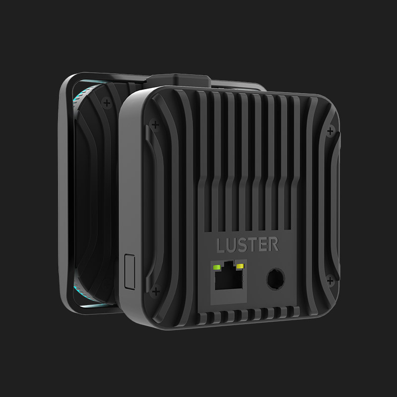 > Unified heat dissipation teeth are designed at the rear of the camera. The power supply and network port are also designed at the rear.